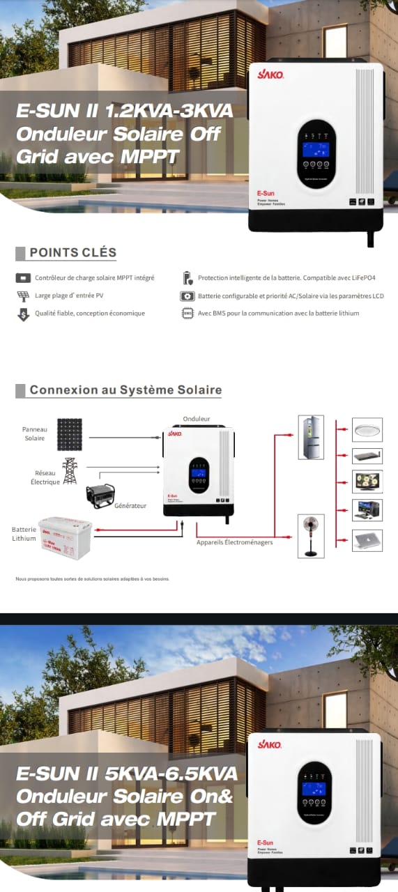 Onduleur Solaire Off-Grid MPPT